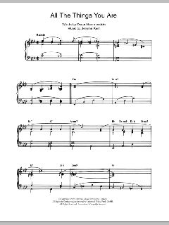 All The Things You Are von Jerome Kern (Download) 