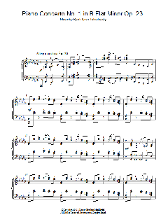Piano Concerto No. 1 in B Flat Minor Op. 23 von Pyotr Il'yich Tchaikovsky (Download) 