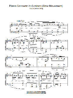 Piano Concerto in G minor von Edvard Grieg (Download) 