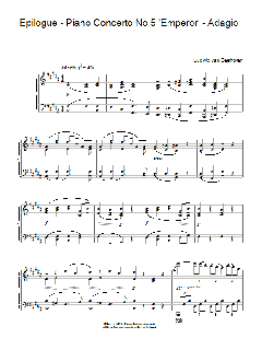 Epilogue (Piano Concerto No.5 "Emperor" - Adagio) von Ludwig van Beethoven (Download) 