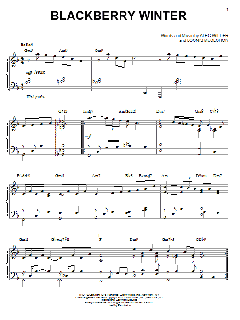 Blackberry Winter von Alec Wilder (Download) 