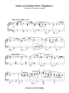 Vesti La Giubba von Ruggero Leoncavallo (Download) 