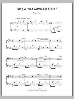 Song Without Words, Op. 17, No. 3 (Download) 