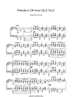 Prelude In C# Minor Op.3 No.2 von Sergei Rachmaninov (Download) 