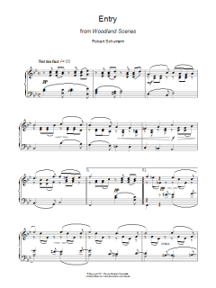Entry From Woodland Scenes von Robert Schumann (Download) 