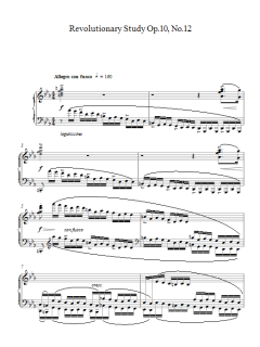 Revolutionary Study Op.10 No.12 von Frédéric Chopin (Download) 