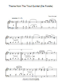 Theme From The Trout Quintet von Franz Schubert (Download) 