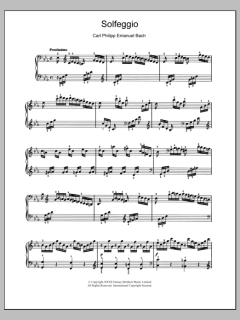 Solfeggio von Carl Philipp Emanuel Bach (Download) 