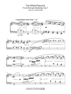 The White Peacock, From Roman Sketches Op. 7 von Charles Griffes (Download) 