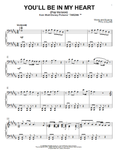 You'll Be In My Heart (Pop Version) von Phil Collins (Download) 