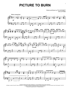 Picture To Burn von Taylor Swift (Download) 