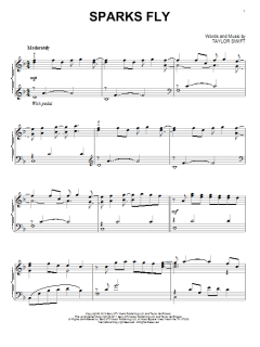 Sparks Fly von Taylor Swift (Download) 