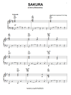 Sakura (Cherry Blossoms) von Japanese Folksong (Download) 