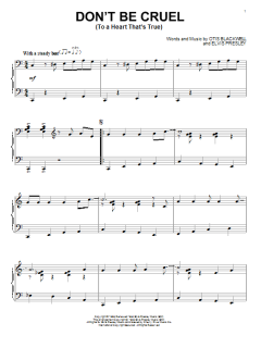 Don't Be Cruel (To A Heart That's True) von Elvis Presley (Download) 