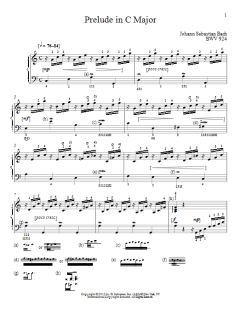 Prelude In C Major, BMV 924 von Johann Sebastian Bach (Download) 