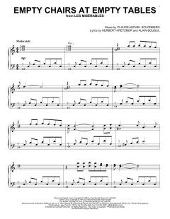 Empty Chairs At Empty Tables von Alain Boublil (Download) 