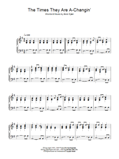 The Times They Are A-Changin' von Bob Dylan (Download) 