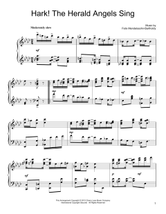 Hark! The Herald Angels Sing [Ragtime version] von Felix Mendelssohn Bartholdy (Download) 
