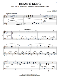 Brian's Song von Michel Legrand (Download) 