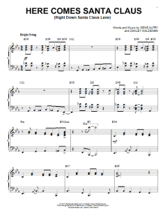 Here Comes Santa Claus (Right Down Santa Claus Lane) [Jazz version] von Gene Autry (Download) 