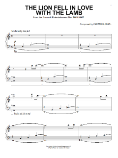 The Lion Fell In Love With The Lamb von Carter Burwell (Download) 