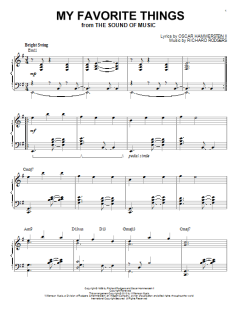 My Favorite Things von Rodgers & Hammerstein (Download) 