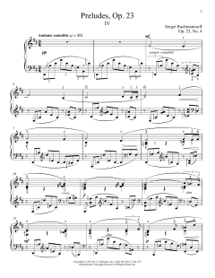 Prelude In D Major, Op. 23, No. 4 von Alexandre Dossin (Download) 