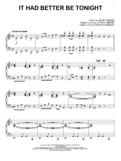 It Had Better Be Tonight von Henry Mancini (Download) 