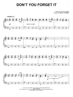 Don't You Forget It von Al Stillman (Download) 