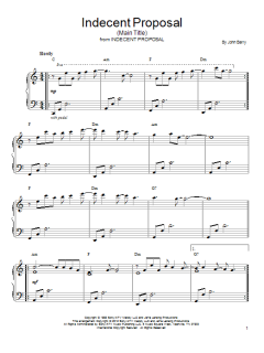 Indecent Proposal (Main Theme) von John Barry (Download) 