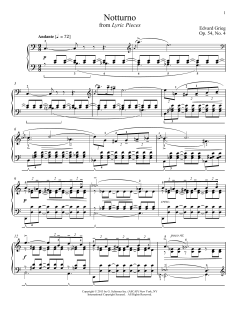 Notturno, Op. 54, No. 4 von Edvard Grieg (Download) 