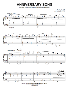 Anniversary Song von Al Jolson (Download) 