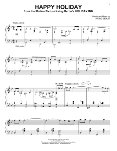 Happy Holiday von Irving Berlin (Download) 