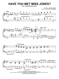 Have You Met Miss Jones? von Lorenz Hart (Download) 