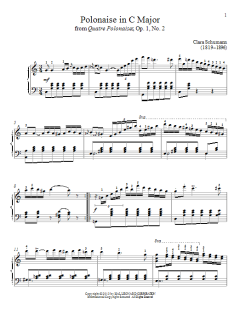 Polonaise In C Major von Clara Schumann (Download) 