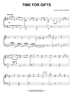 Time For Gifts von Danny Elfman (Download) 