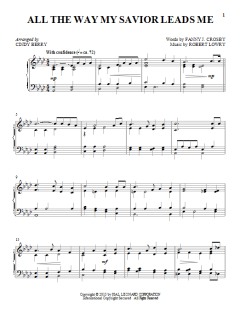 All The Way My Savior Leads Me von Cindy Berry (Download) 