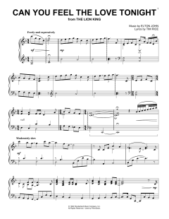 Can You Feel The Love Tonight von Elton John (Download) 