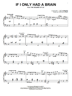 If I Only Had A Brain von Harold Arlen (Download) 
