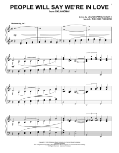 People Will Say We're In Love von Rodgers & Hammerstein (Download) 