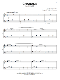 Charade von Henry Mancini (Download) 