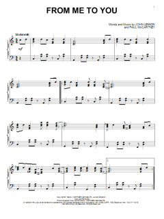 From Me To You von John Lennon (Download) 