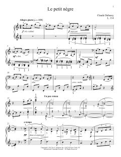 Le Petite Negre von Claude Debussy (Download) 