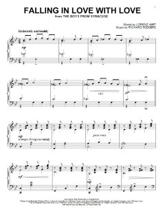 Falling In Love With Love von Lorenz Hart (Download) 