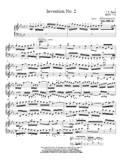 Invention No. 2 von Johann Sebastian Bach (Download) 