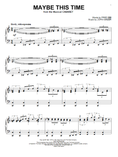 Maybe This Time von Fred Ebb (Download) 