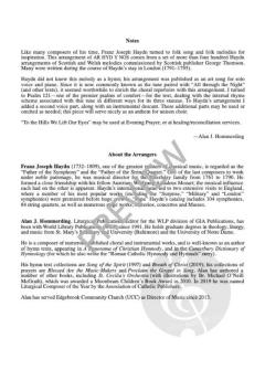 To the Hills We Lift Our Eyes von Joseph Haydn 