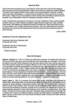 Sometimes I Feel Like a Motherless Child 