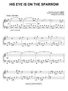 His Eye Is On The Sparrow von Civilla D. Martin (Download) 