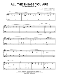 All The Things You Are von Jerome Kern (Download) 